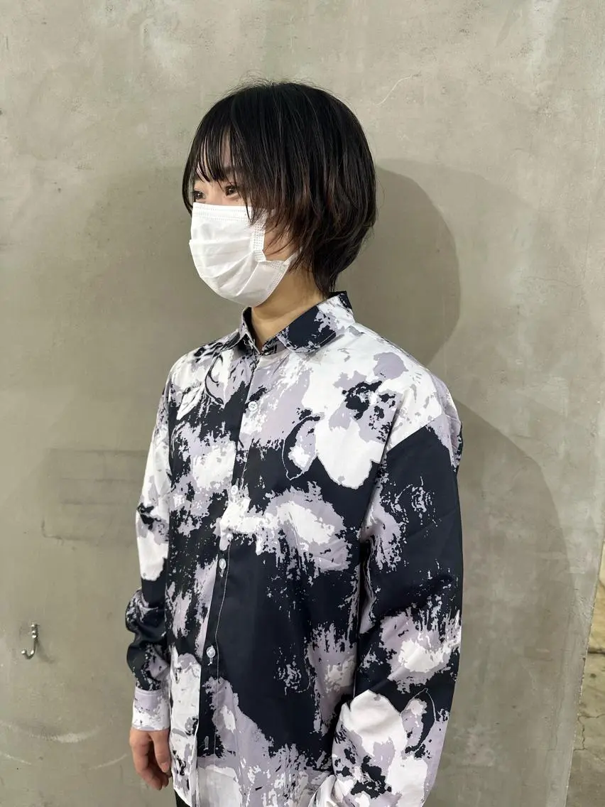 ショート カラー ヘアアレンジ メンズ ササキカズマ〻透明感 〻色落ち〻赤み消しのヘアスタイル