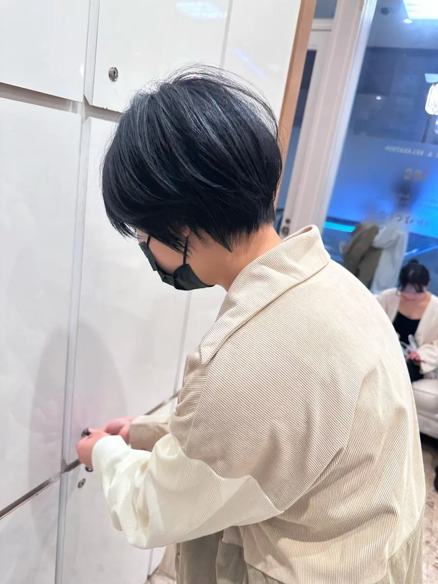 ショート ショートボブ ハンサムショート 丸みショート ボブ くびれヘア 🌿レイヤー/ブリー チ/🌿JINのヘアスタイル