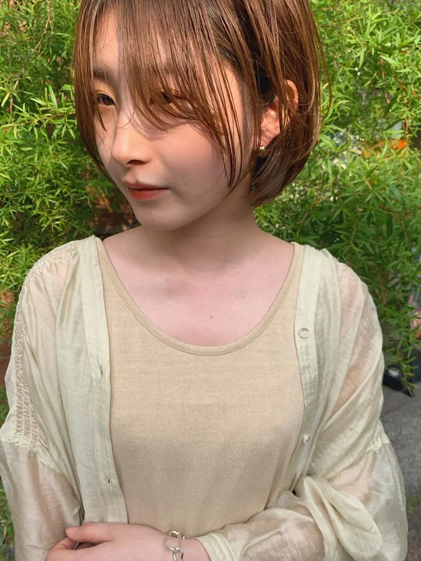 ショート レイヤーカット 鈴木駿介のヘアスタイル