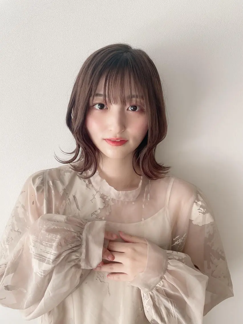 ミディアム カラー カット ヘアカラー なりたいが叶う ながしまじゅんきのヘアスタイル