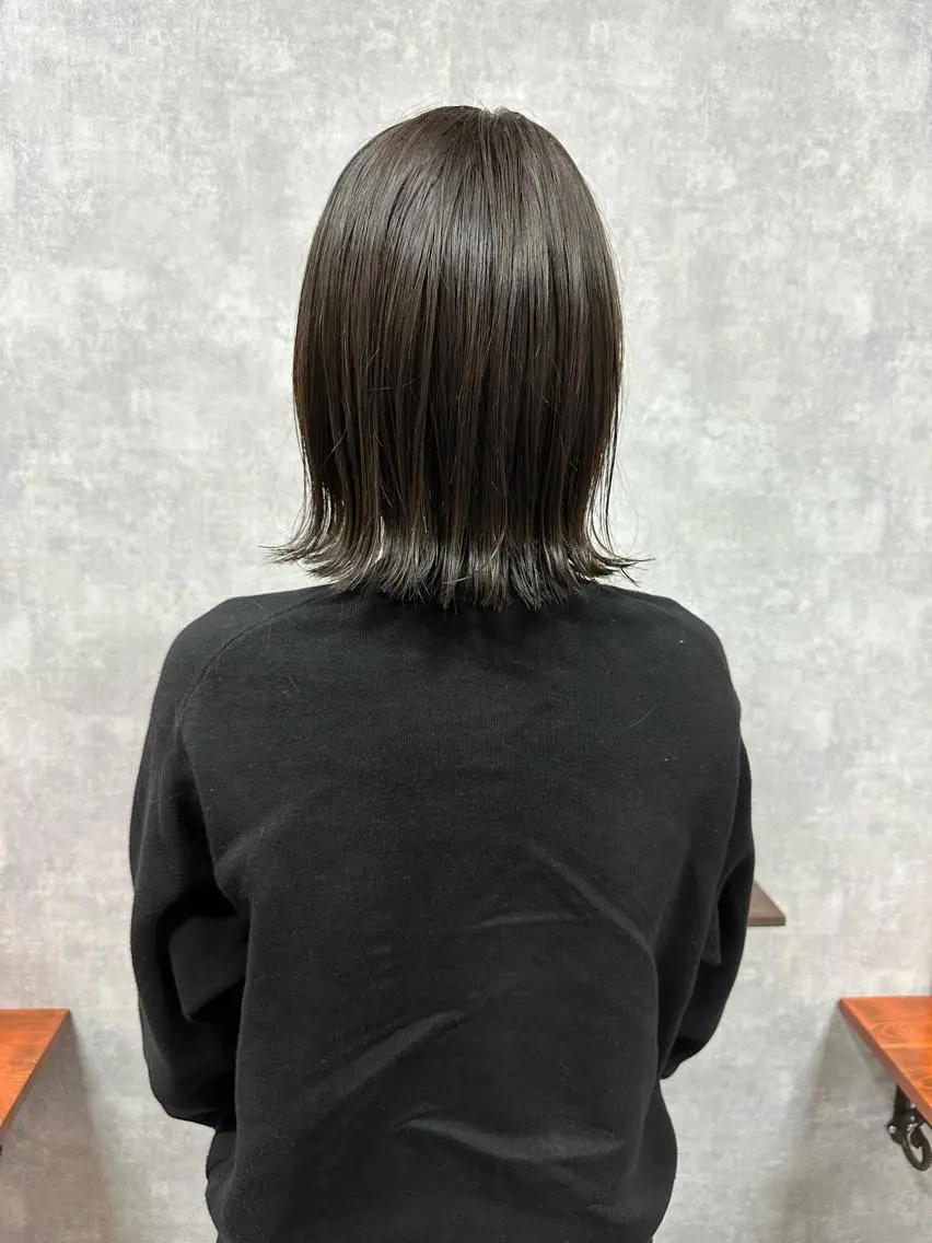 ショート 切りっぱなしボブ ショートボブ ハンサムショート 丸みショート アッシュ モテ髪/ボブ/ショー ト/アダチフウトのヘアスタイル
