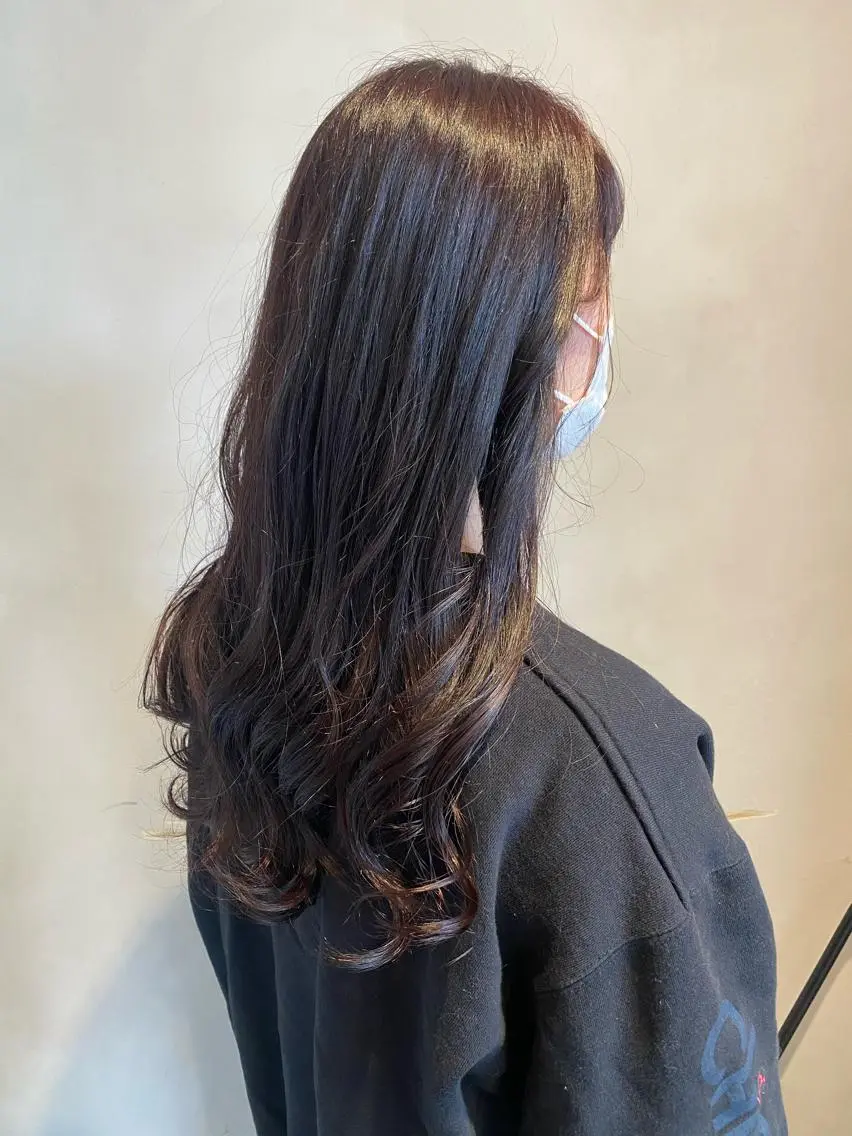 ロング カラー ブリーチ 透明感カラー グレージュ ラベンダーカラー ラベンダーグレージュ カット ヘアカラー トリートメント 🦋店長🦋 ほんさわ みずきのヘアスタイル
