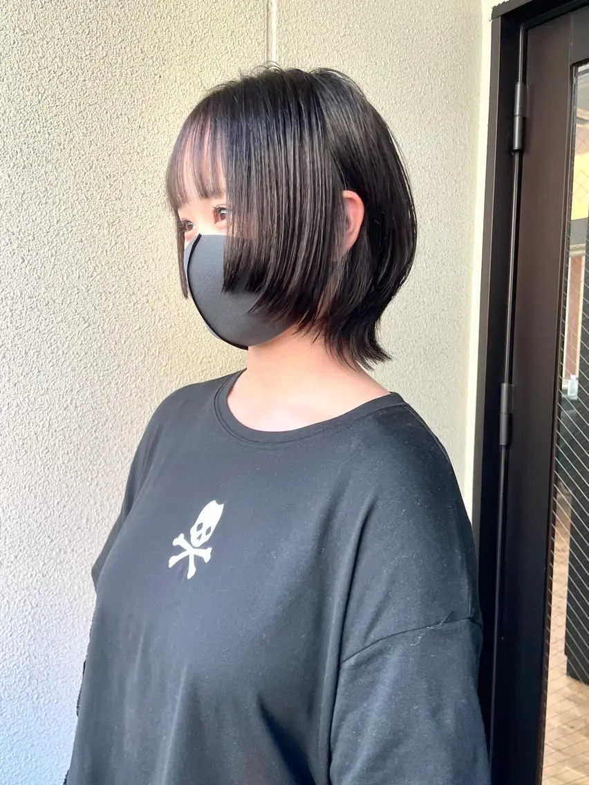 ショート ショートヘア 縮毛矯正 ウルフカット ハイトーン/レイヤー /ウルフ⭐️永田⭐️のヘアスタイル