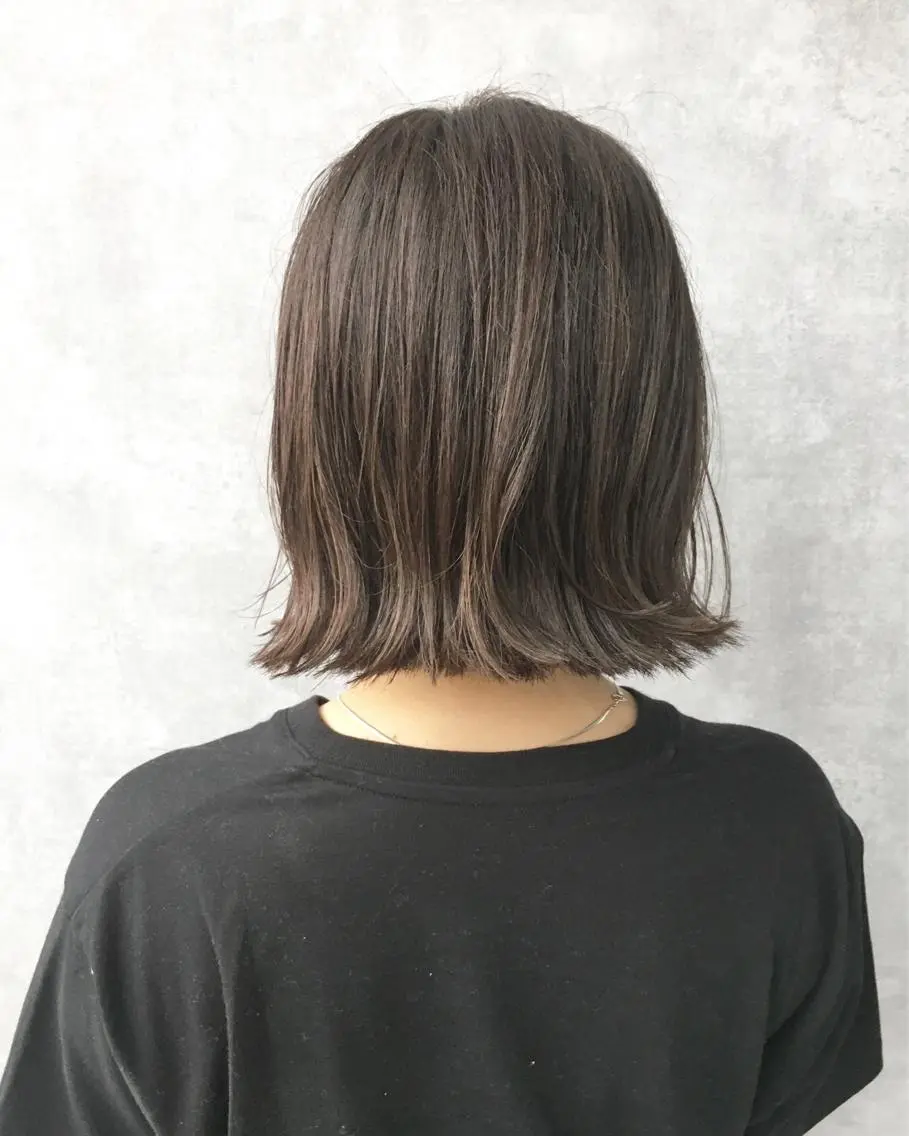 ショート カラー 切りっぱなしボブ ボブ レイヤーカット BLend 渋谷のヘアスタイル