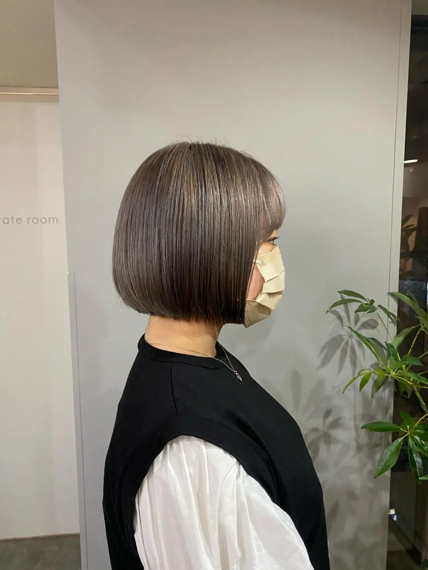 ショート カラー ヘアアレンジ ボブ ボブ /ニュアンス/ satomi🧸💖のヘアスタイル