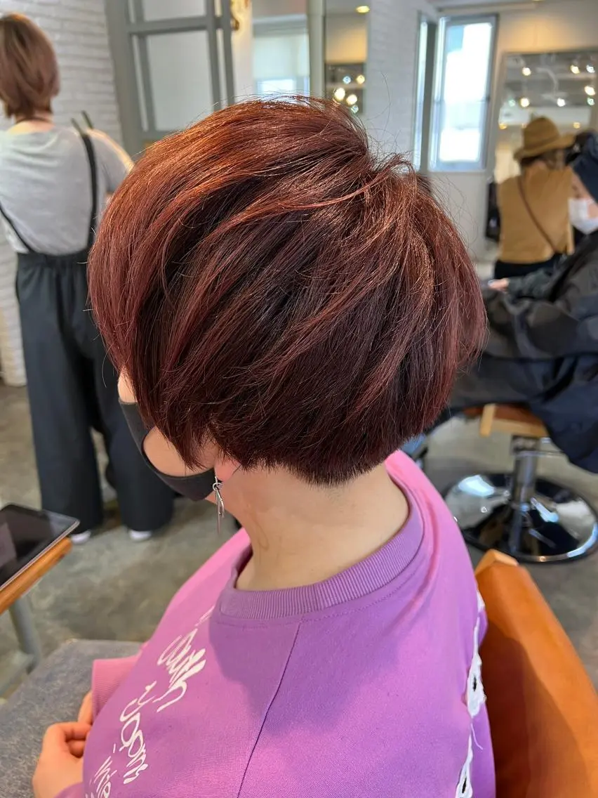ショート カラー ヘアアレンジ バレイヤージュ ブリーチ ケアブリーチ デザインカラー ダブルカラー ヘアカラー トリートメント 初めでも安心🌟 newi町田✂のヘアスタイル