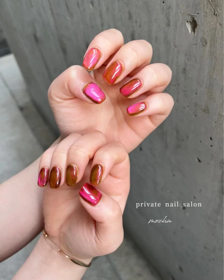 ネイル マグネットネイル mocha nailのネイルデザイン