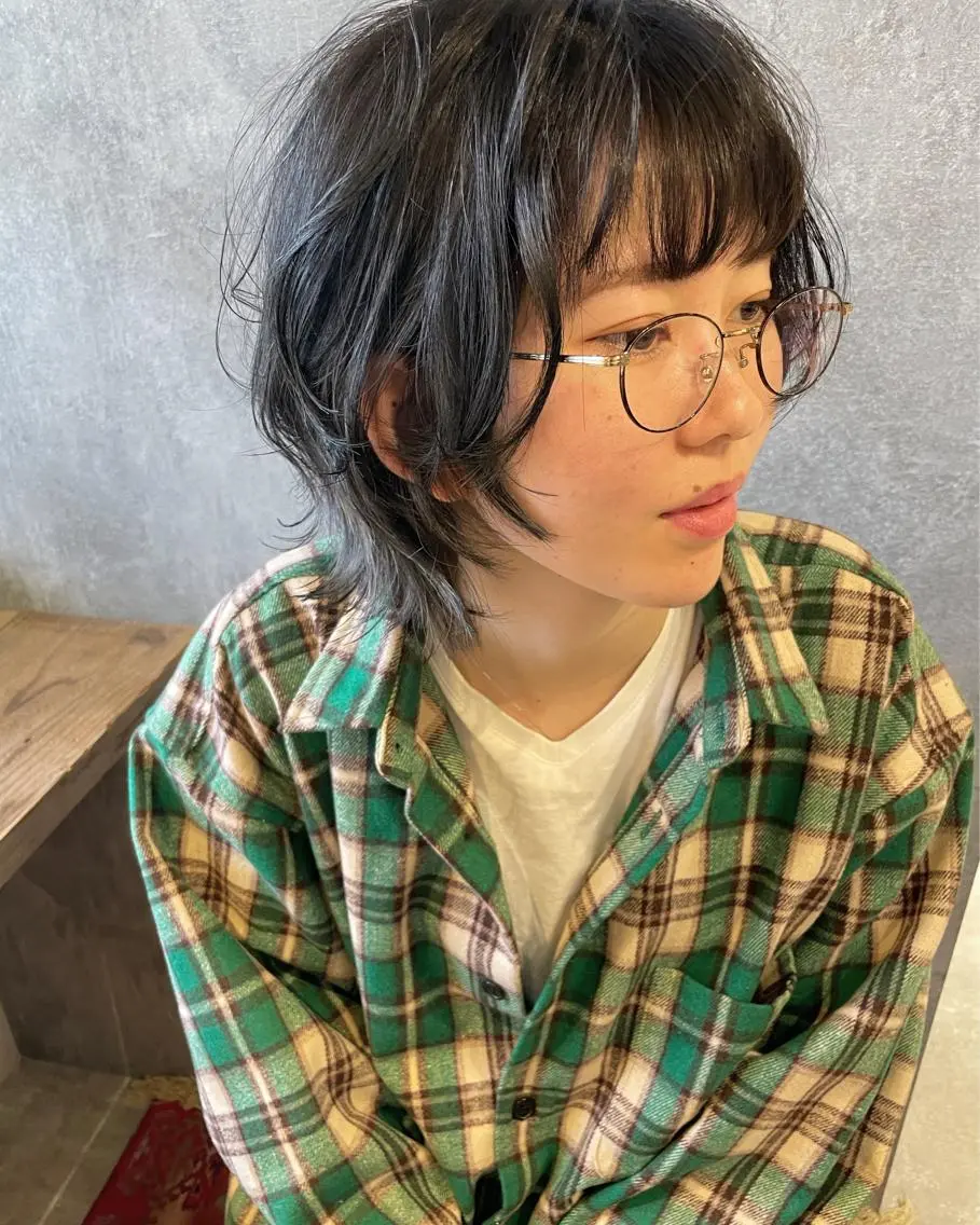 ショート ウルフカット かわなか まいのヘアスタイル
