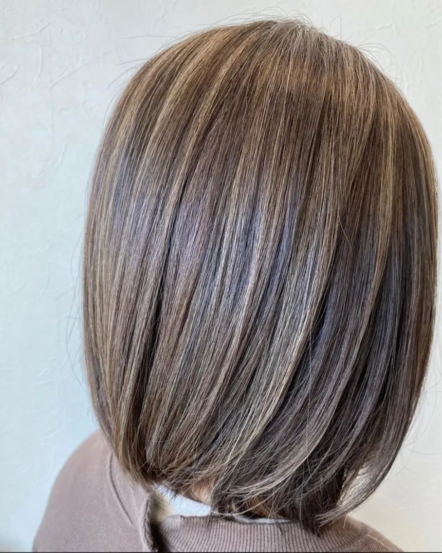 ミディアム ヘアカラー 下條 真のヘアスタイル