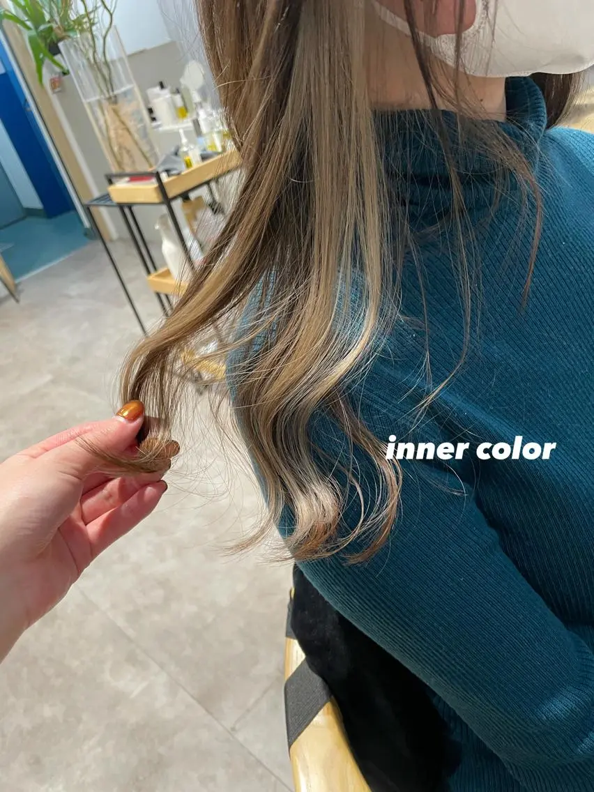 ミディアム カラー パーマ ヘアアレンジ ブリーチ インナーカラー ヘアカラー 🌿AMANE🌿 sakiのヘアスタイル