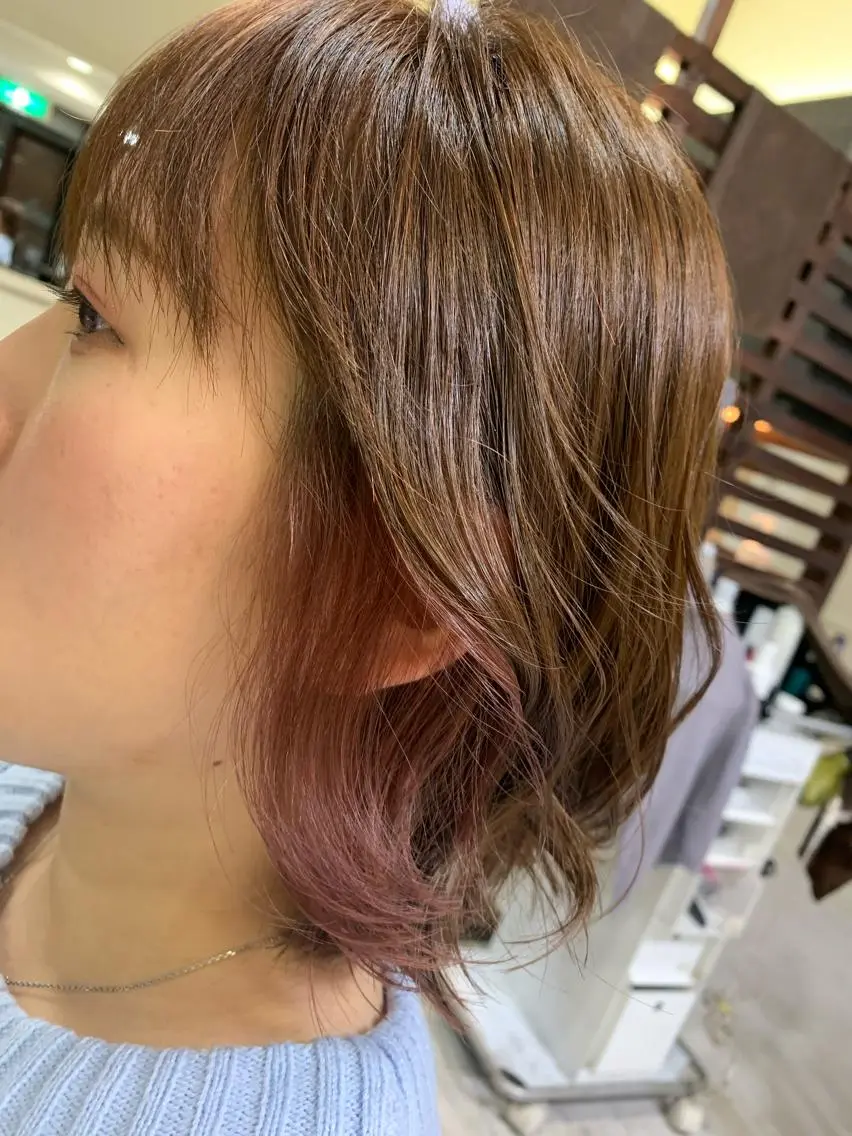 ショート カラー ボブ マルナ本店 ペコのヘアスタイル