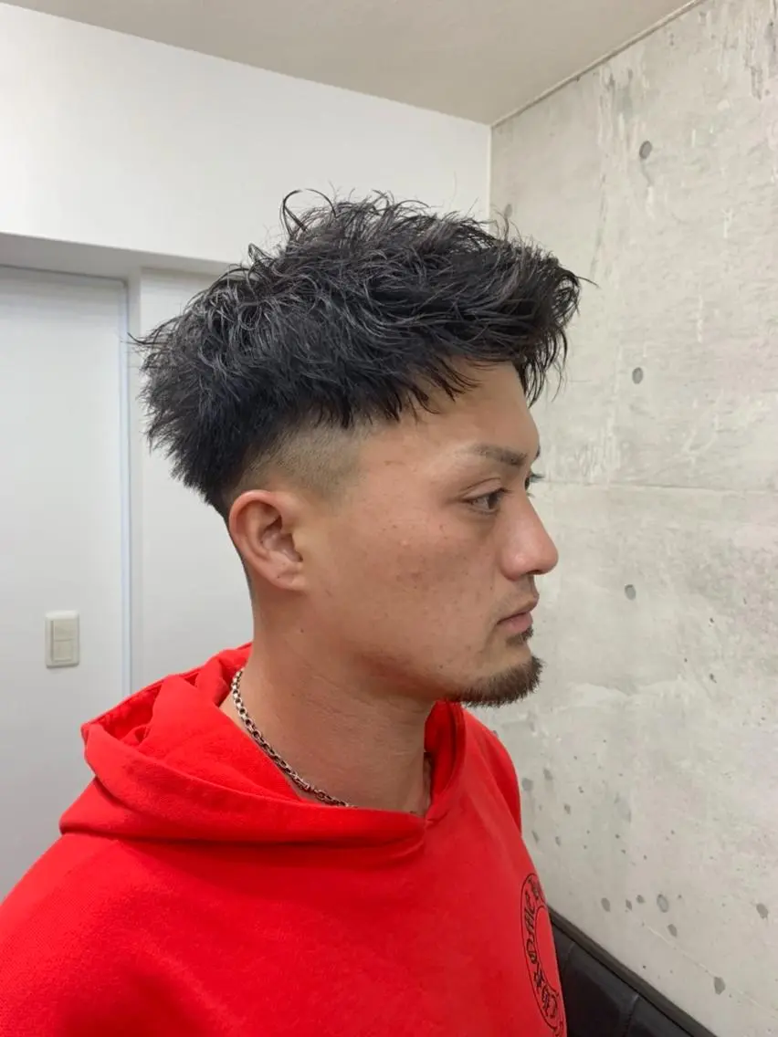 ショート パーマ メンズ クセを最大限に活かす メンズパーマ奈良大祐のヘアスタイル