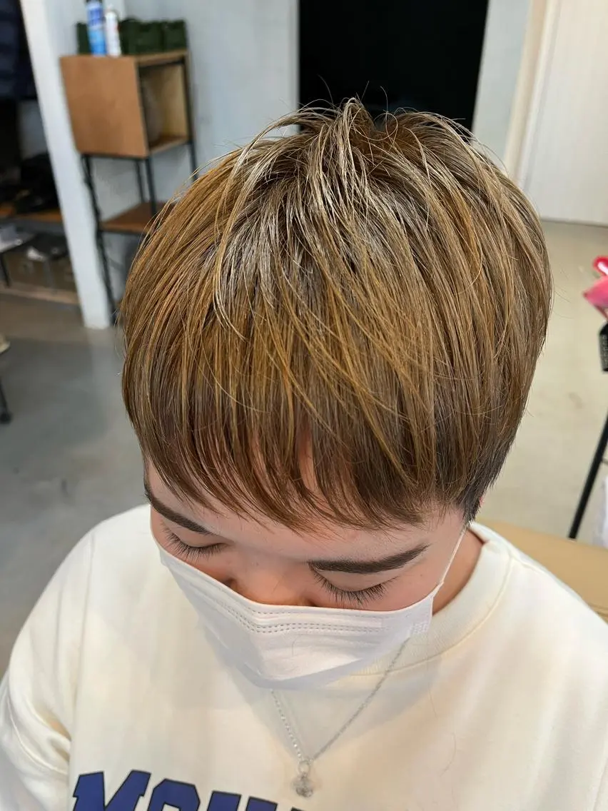 ショート ショートヘア カット ヘアカラー 阪神西宮★JUNO 川﨑温子のヘアスタイル