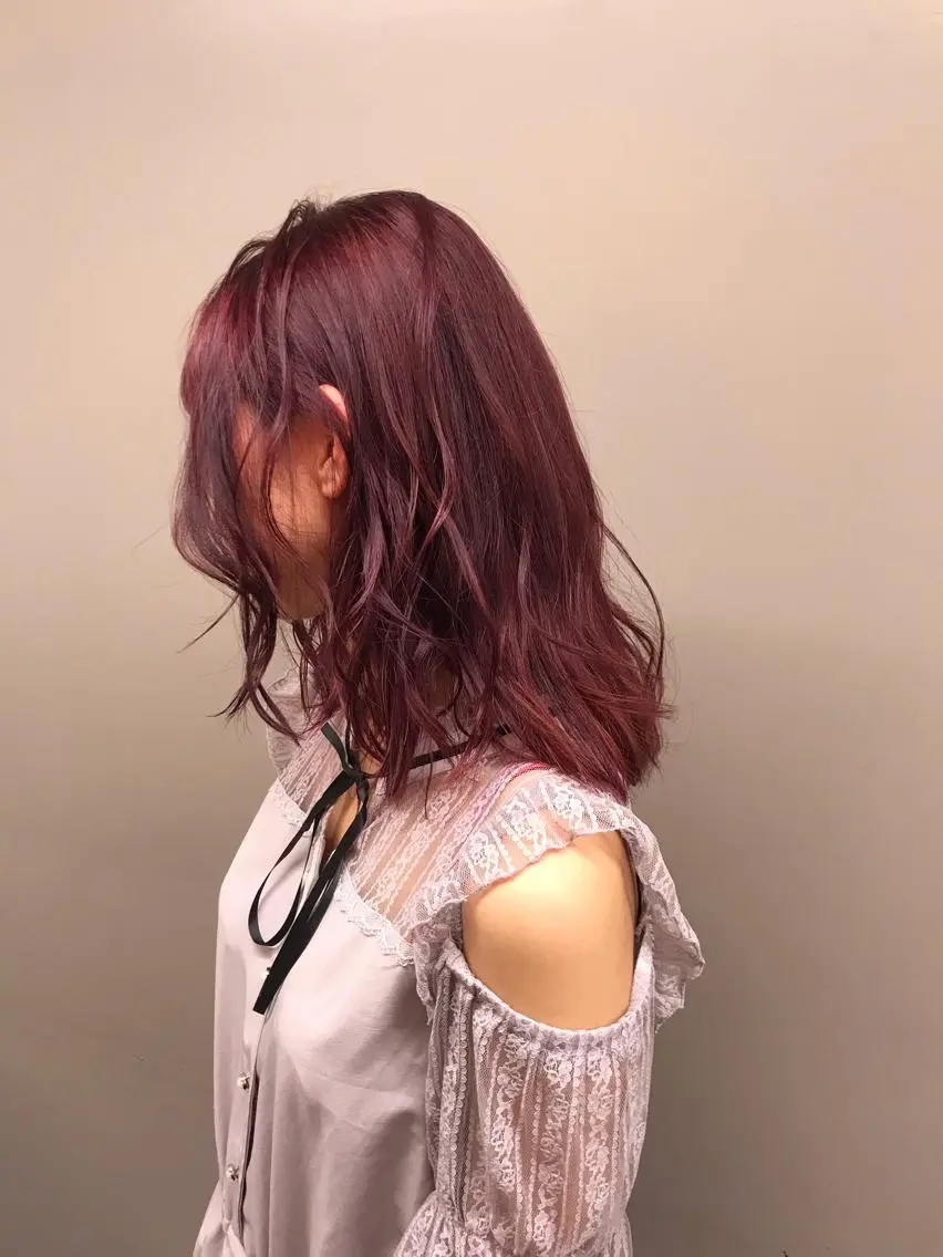ミディアム カラー ヘアアレンジ 💖艶と似合わせ💖 カラーカット💖のヘアスタイル