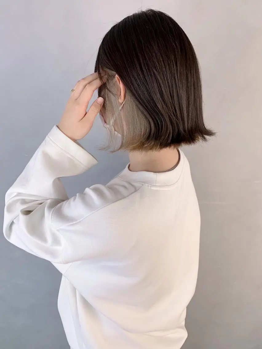 ミディアム ヘアカラー トリートメント ウルトワ髪質改善 ディレクター/熊倉都のヘアスタイル