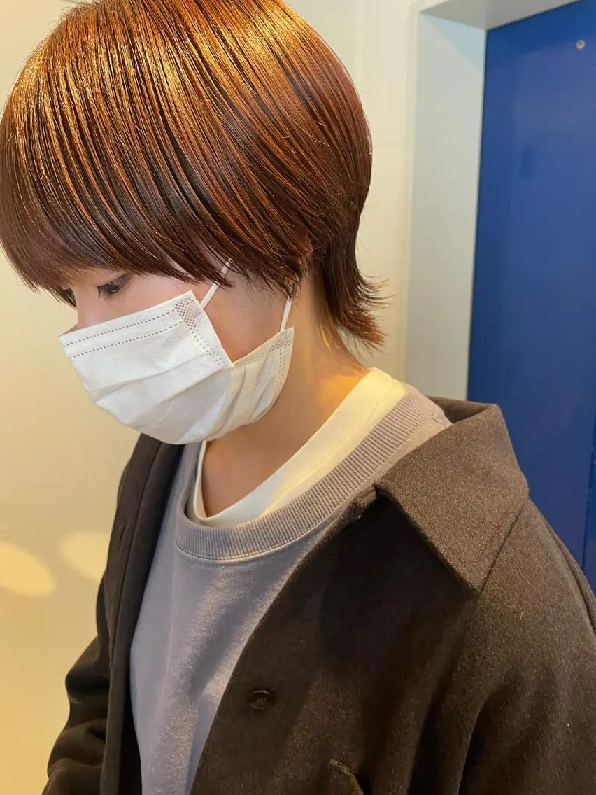 ショート カラー ウルフカット カット ヘアカラー トリートメント レイヤー/似合わせ TAKUYAのヘアスタイル