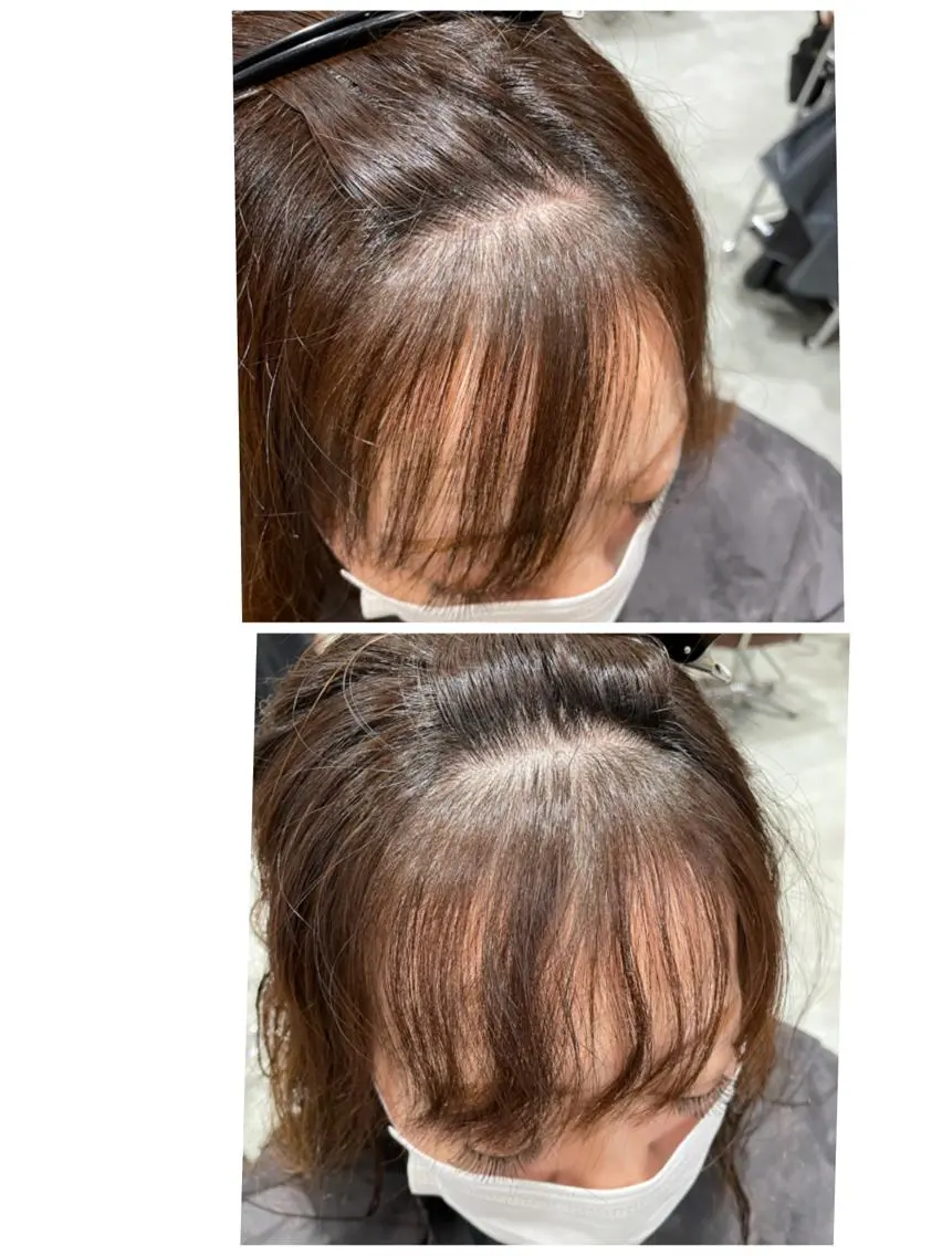 セミロング 縮毛矯正 トリートメント Rubik難波樽本 譲二のヘアスタイル
