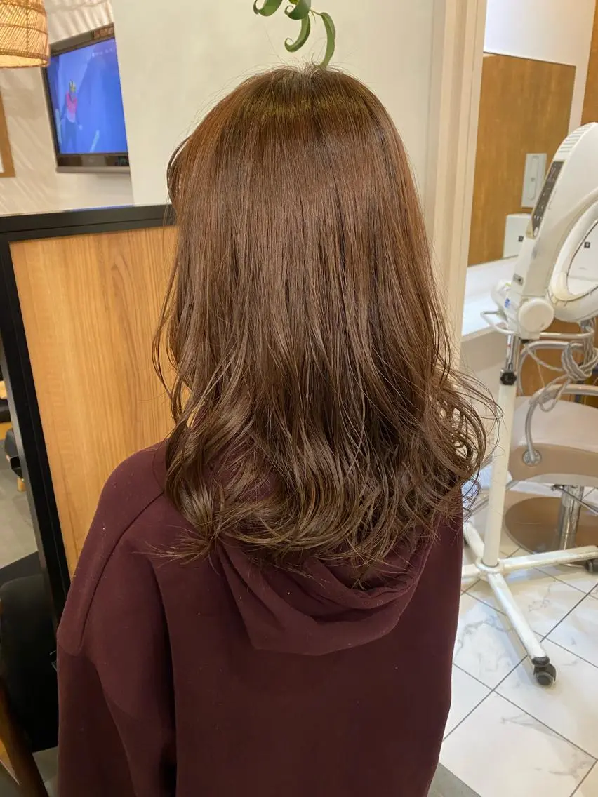 セミロング カラー ヘアカラー 門崎未依/レイヤー/ メンズカット🪿🌼のヘアスタイル