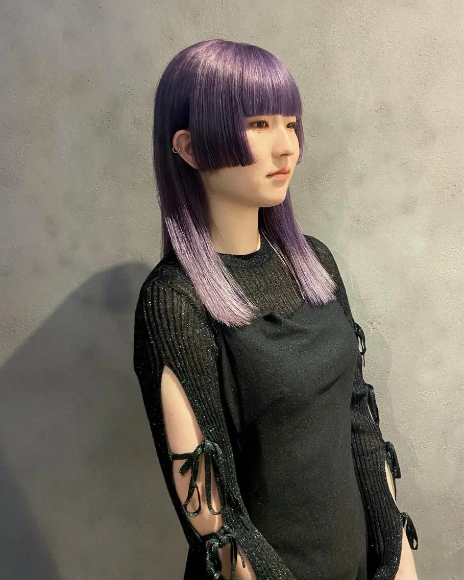ミディアム カラー 茉樹@pullnoc /新宿/ボブ/モードのヘアスタイル