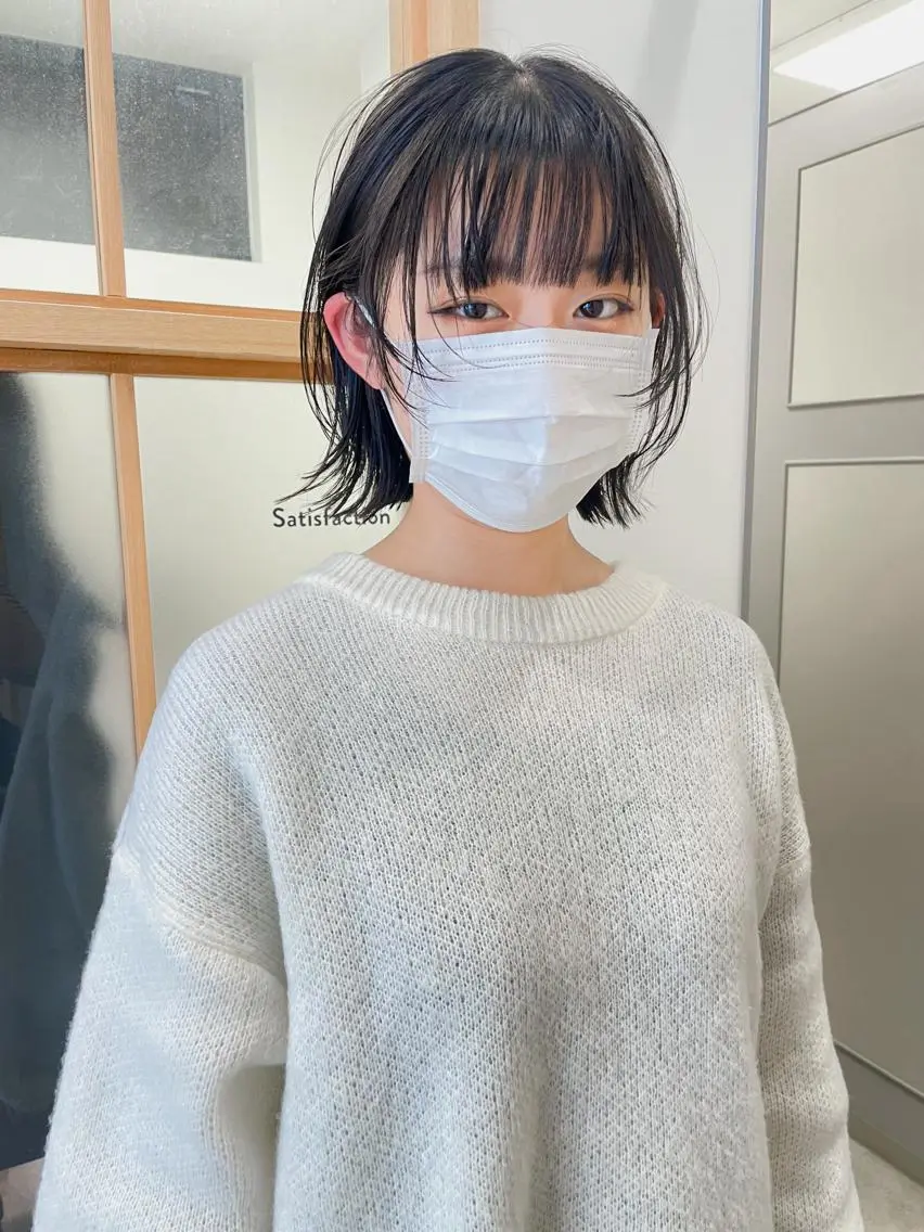 ミディアム 緒方リエ 時短ショート・ボブのヘアスタイル