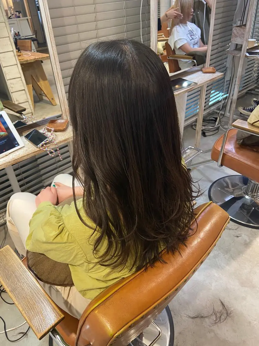 セミロング レイヤーカット 韓国ヘア🇰🇷 髪質改善✨️-裕人-のヘアスタイル