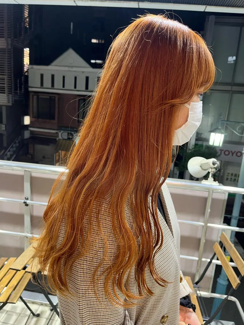 カラー ブリーチ ケアブリーチ ダブルカラー イヤリングカラー イルミナカラー カットパーマ 🌀あさみのヘアスタイル