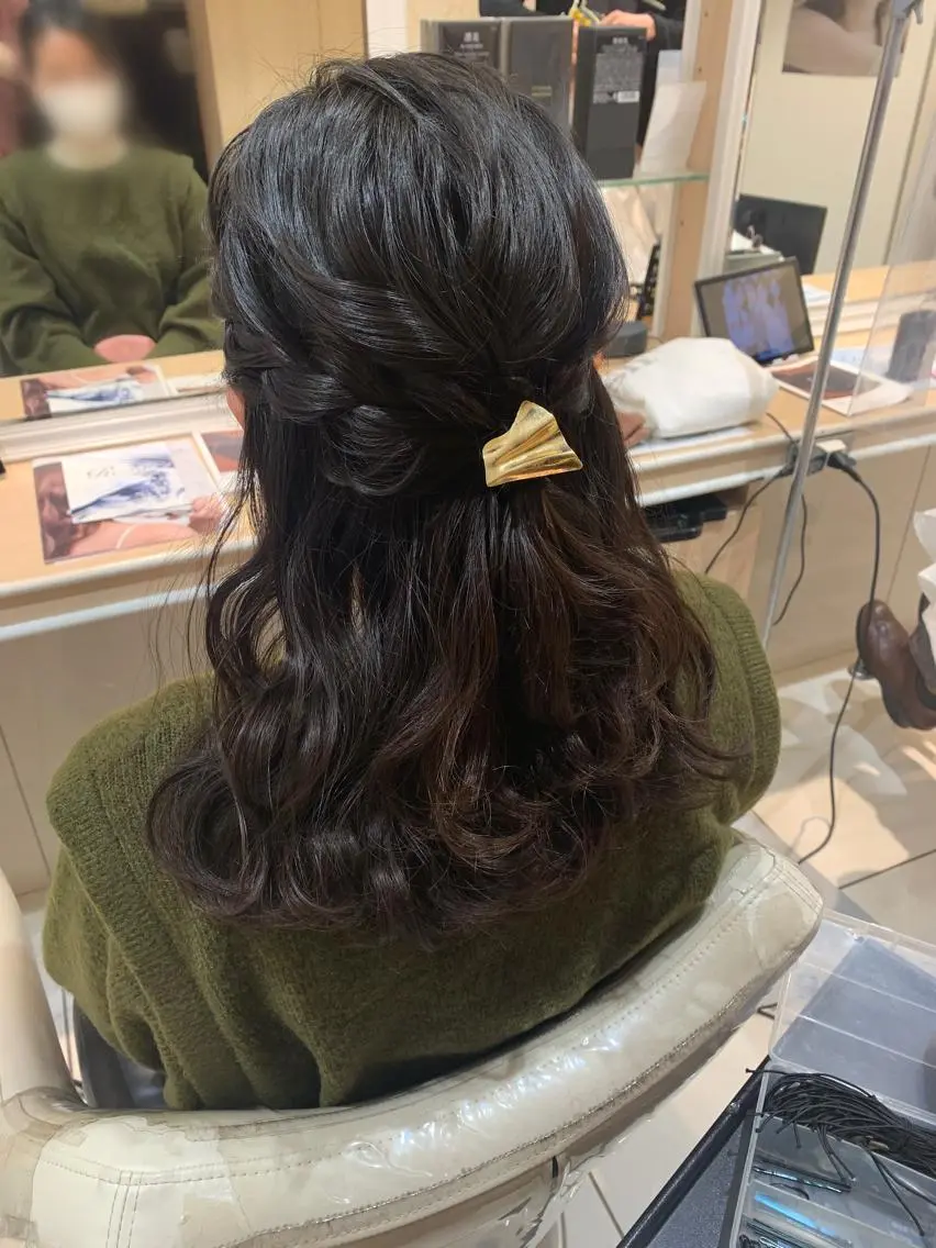 ロング ヘアアレンジ ヘアセット 宮永 璃沙のヘアスタイル