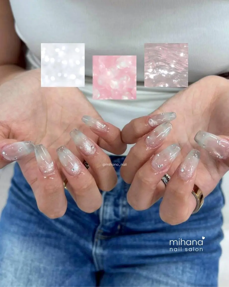 ネイル アートネイル 持ち込み ニュアンスネイル ハンドネイル Arté.*✦ 西川口Nailのネイルデザイン