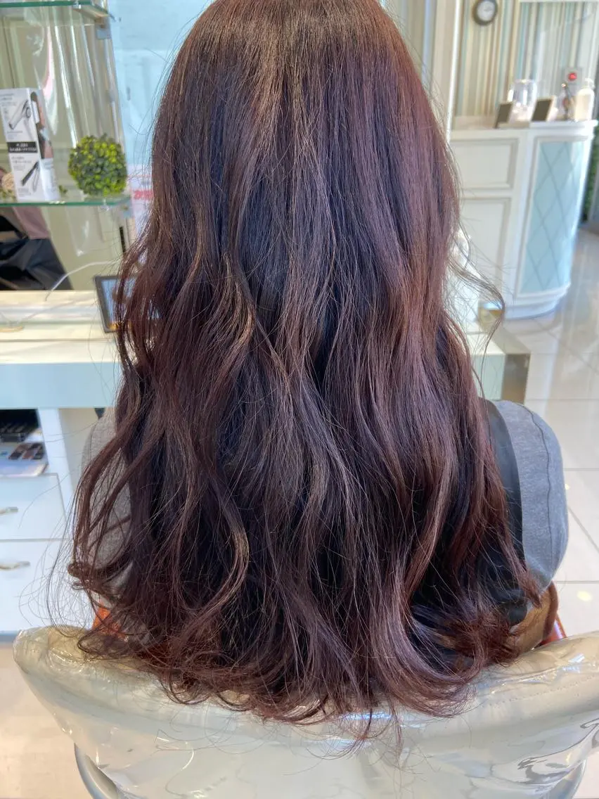ロング カラー メンズ縮毛矯正 ♠️店長下平隼人のヘアスタイル