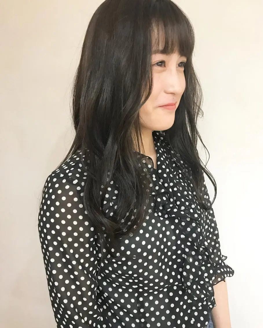 ロング カラー クニモトハルナ ボブ/柔らかカラーのヘアスタイル