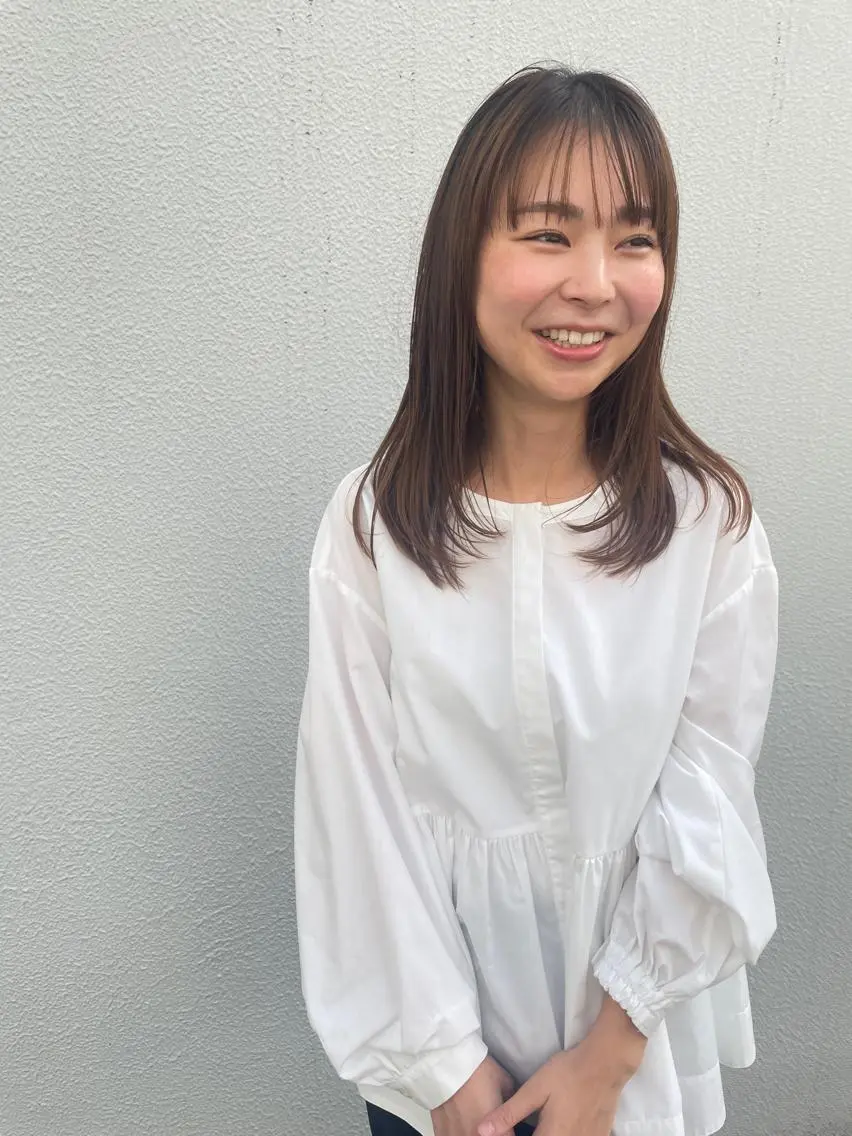 セミロング レイヤーカット カット ヘアカラー トリートメント ayane⭐️ボブ・ ショート・パーマのヘアスタイル