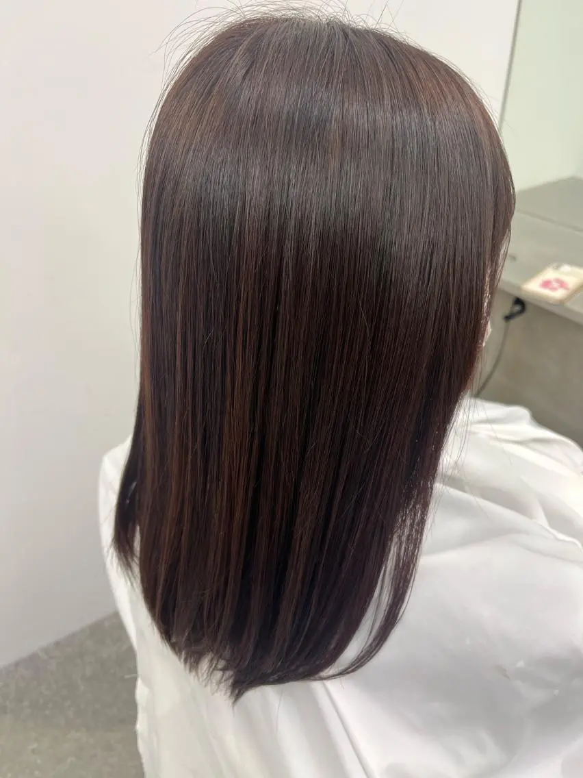 カラー ブラウンカラー ラベンダーカラー 菅 野のヘアスタイル