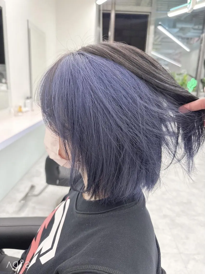 セミロング ヘアカラー トリートメント ヘッドスパ ヘアセット 韓国スタイル🇰🇷 トレンドレイヤー🪡のヘアスタイル