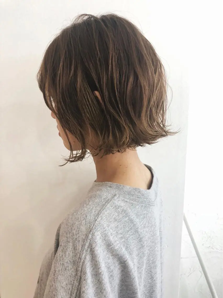 ショート カラー ベージュカラー ブラウンカラー ブラウンベージュ メンズブリーチ カラーhirokoのヘアスタイル