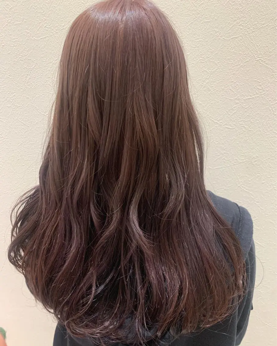 ロング カラー ベージュカラー ラベンダーカラー ラベンダーベージュ カット ヘアカラー トリートメント hubhair レイヤー/透明感のヘアスタイル