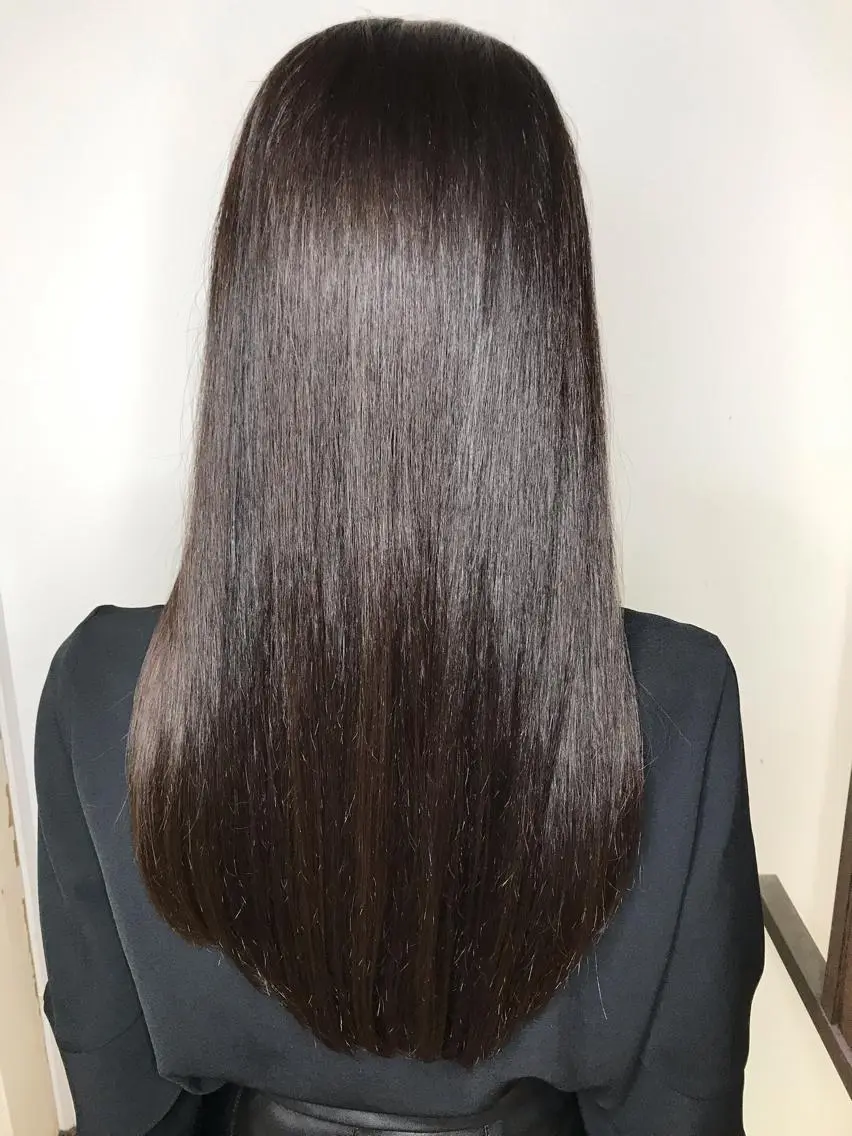 セミロング カラー パーマ ヘアアレンジ セミロングパーマ ブリーチ ケアブリーチ ダブルカラー イルミナカラー 上西 高志のヘアスタイル