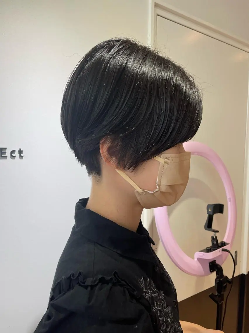 ショート ハンサムショート ショートヘア ショート/脱白髪染め ☆宇﨑悠実のヘアスタイル