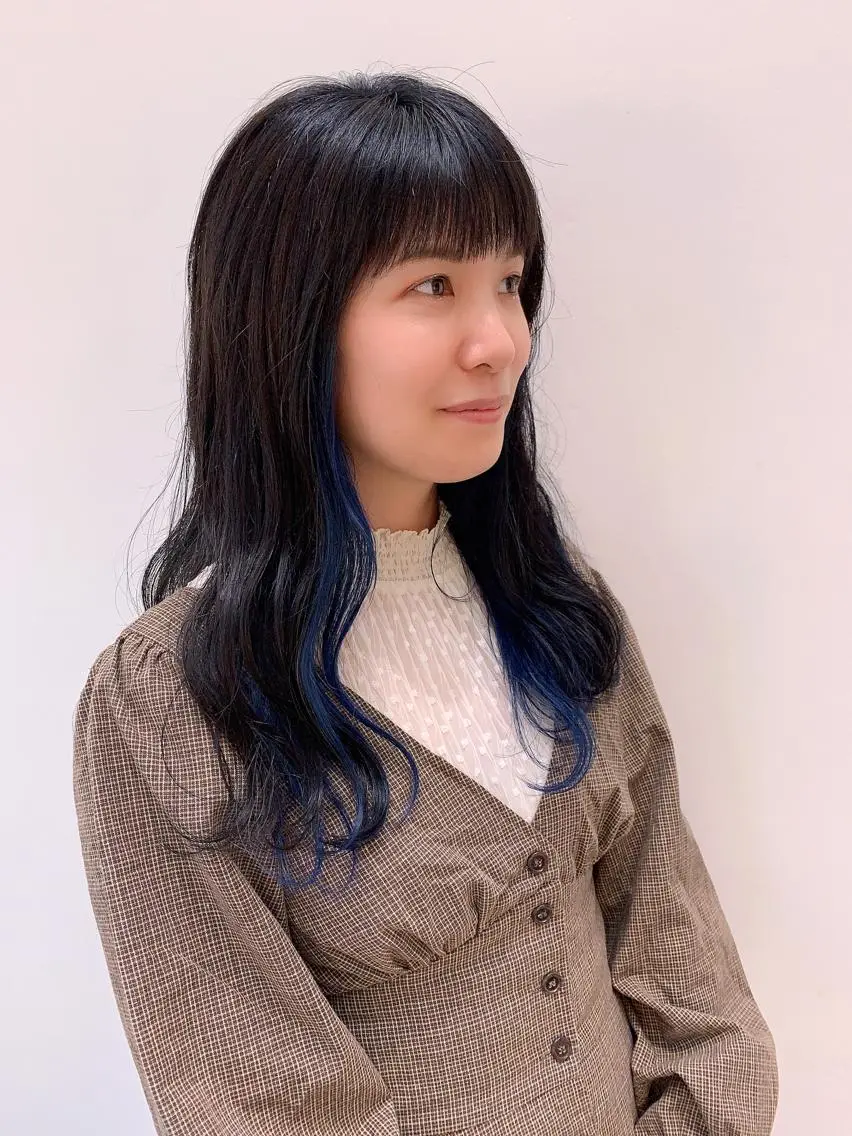 セミロング カット ヘアカラー トリートメント ヘアセット 中村 優太のヘアスタイル