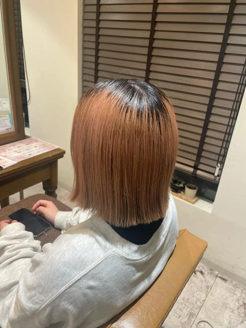 ミディアム 切りっぱなしボブ ボブ 小川 夏生のヘアスタイル