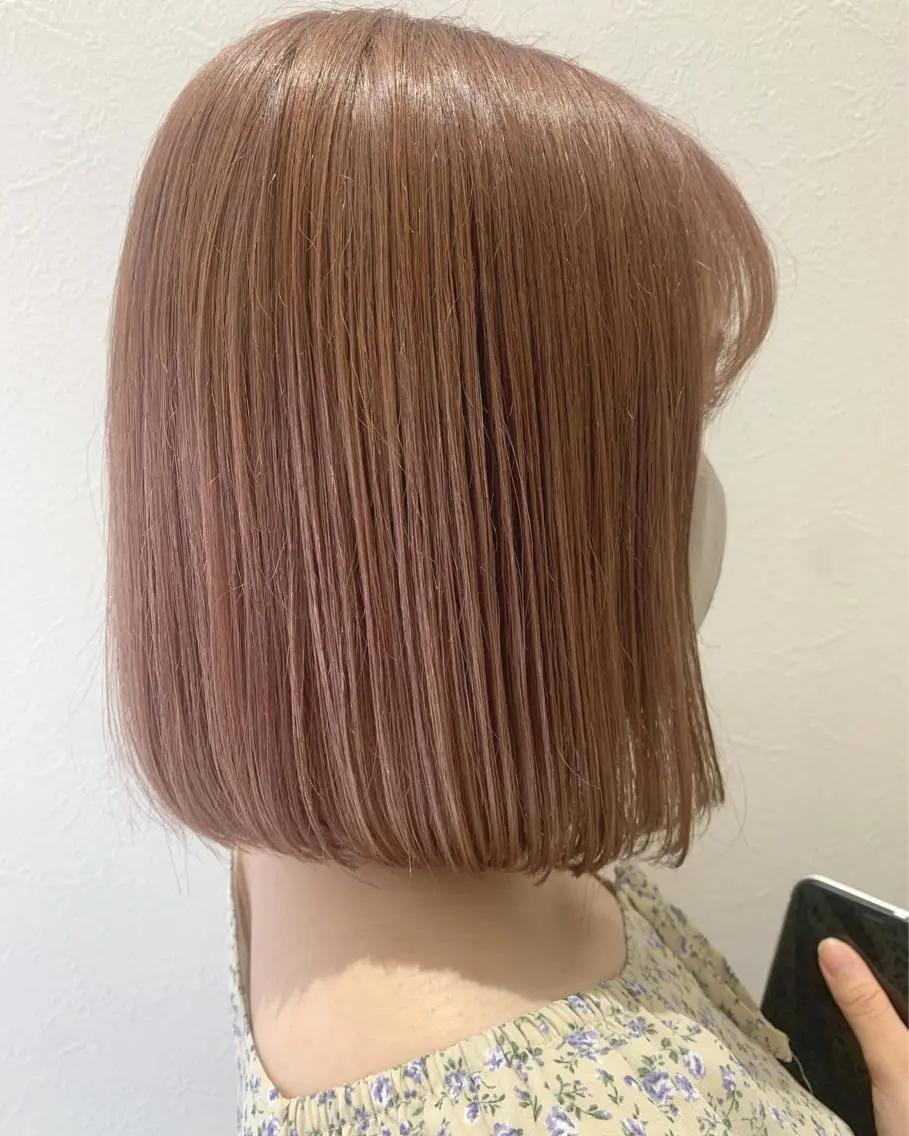 ショート カラー ブリーチ カット ヘアカラー トリートメント hubhair レイヤー/透明感のヘアスタイル