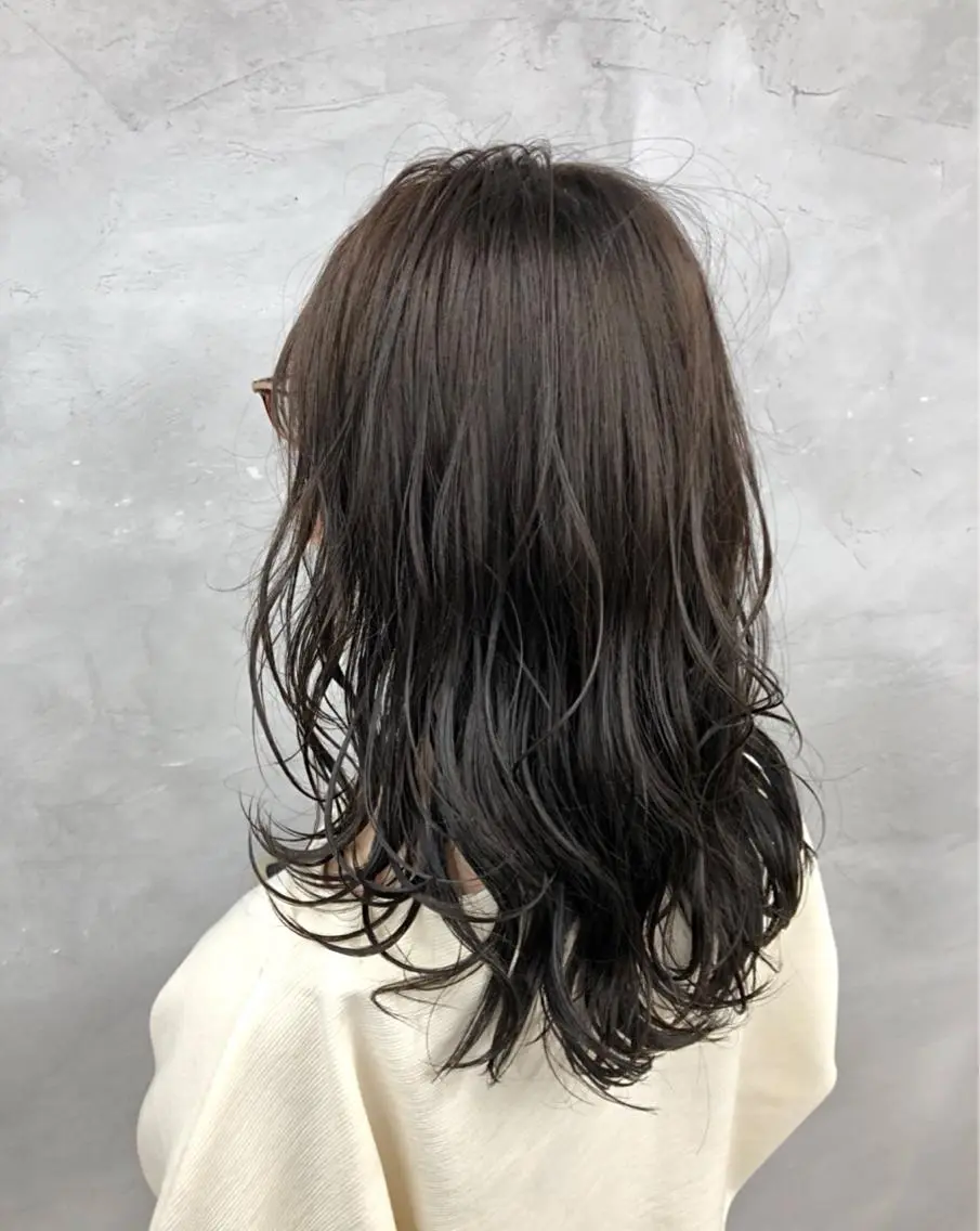 ロング カラー ベージュカラー ショコラベージュ ハイライトカラー ハイライト ショート、韓国メンズ ヘアのかつらぎのヘアスタイル