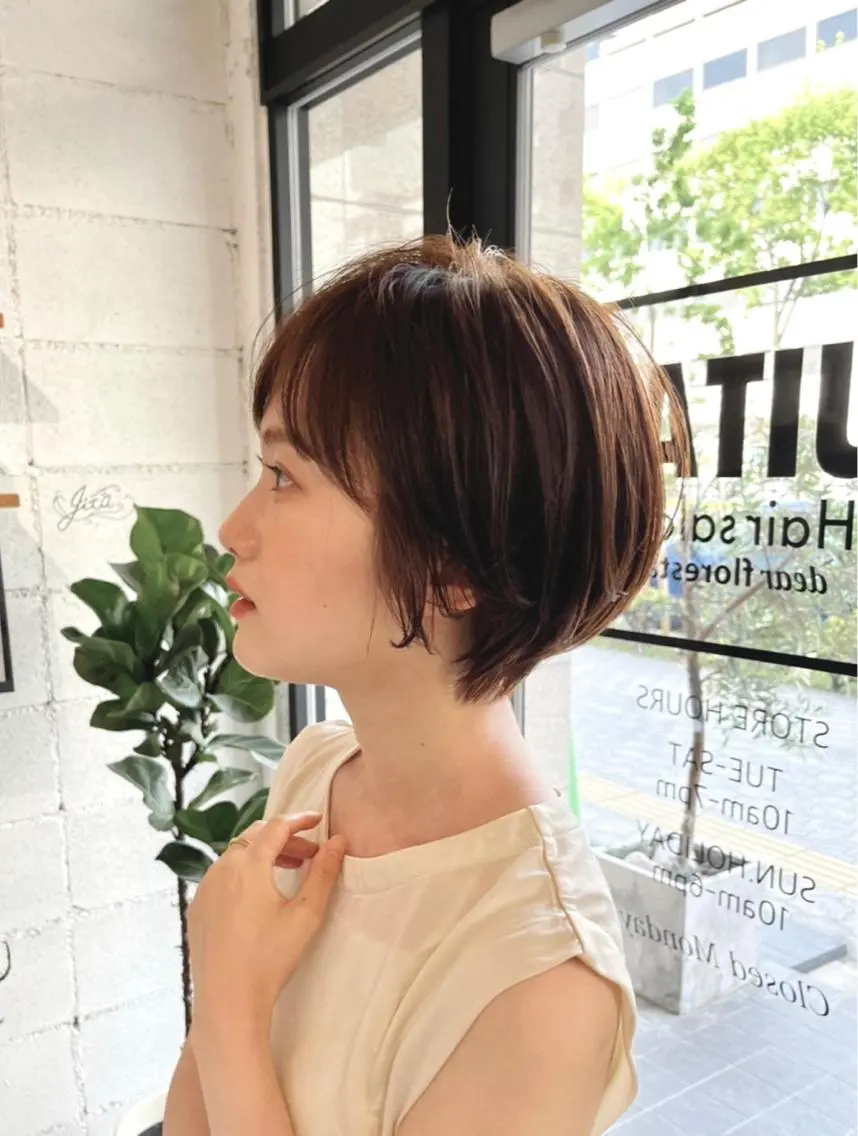 ショート 1回で綺麗になる 髪質改善 小山光のヘアスタイル