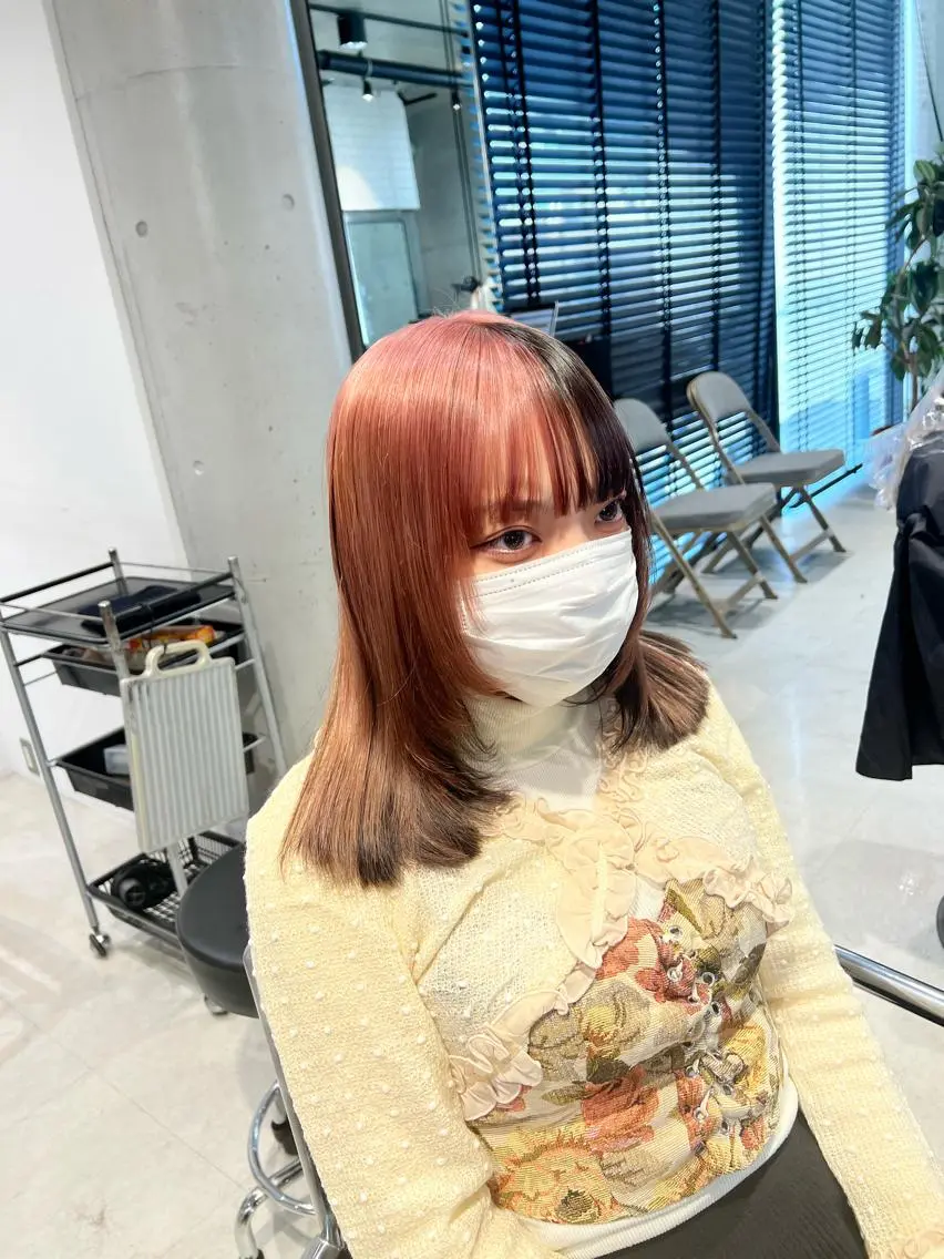 ロング カラー カット ヘアカラー トリートメント 赤みゼロ/透明感 カラー🌿KANTAのヘアスタイル