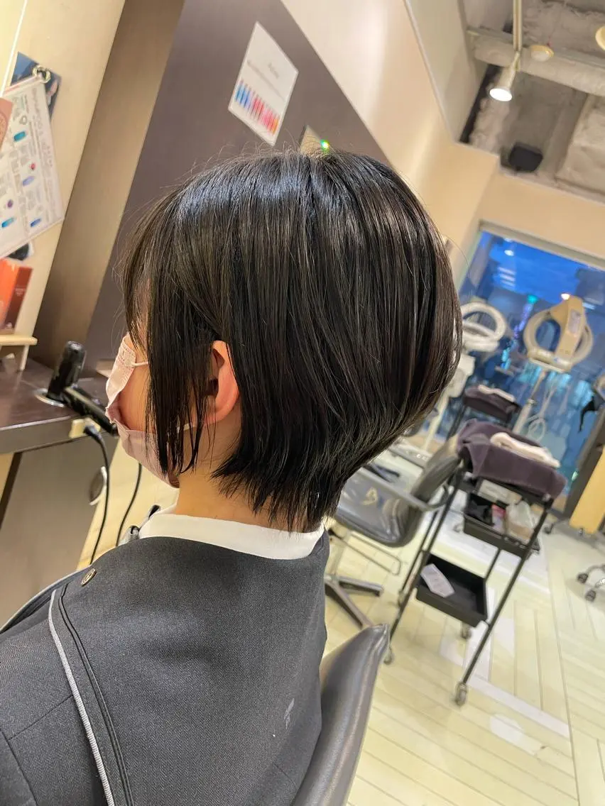 ショート ショートボブ ボブ 学生 ショートヘア カット 吉田 未来のヘアスタイル