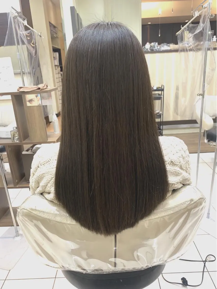 ロング パーマ 縮毛矯正 トリートメント ブリーチでもできる 縮毛矯正相原慎🌈のヘアスタイル