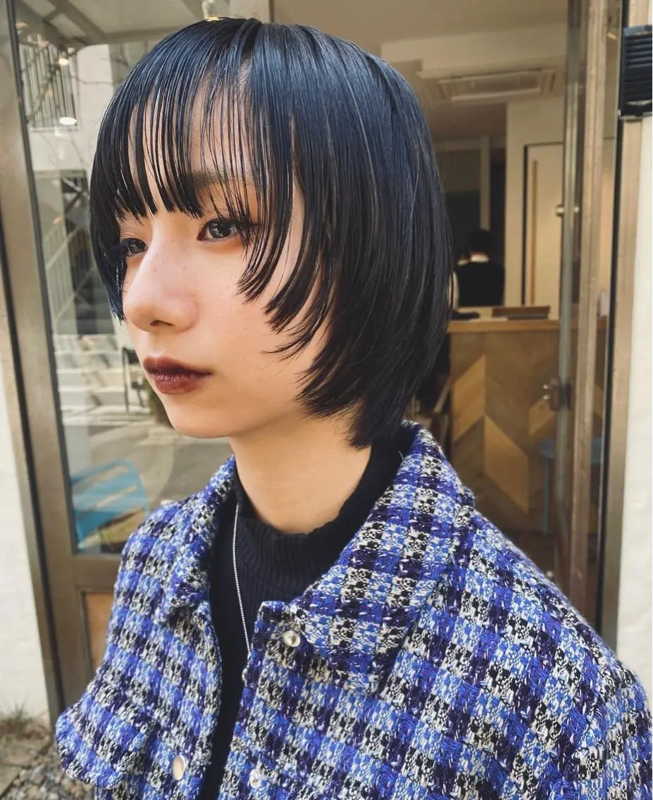 ショート ウルフカット カット ヘアカラー 坂口 拓魅のヘアスタイル