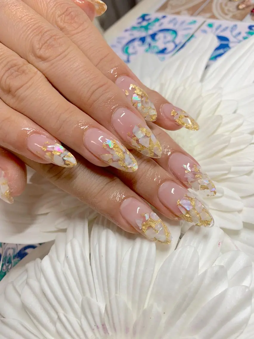 ネイル スカルプネイル Nailsalon E's cafeのネイルデザイン