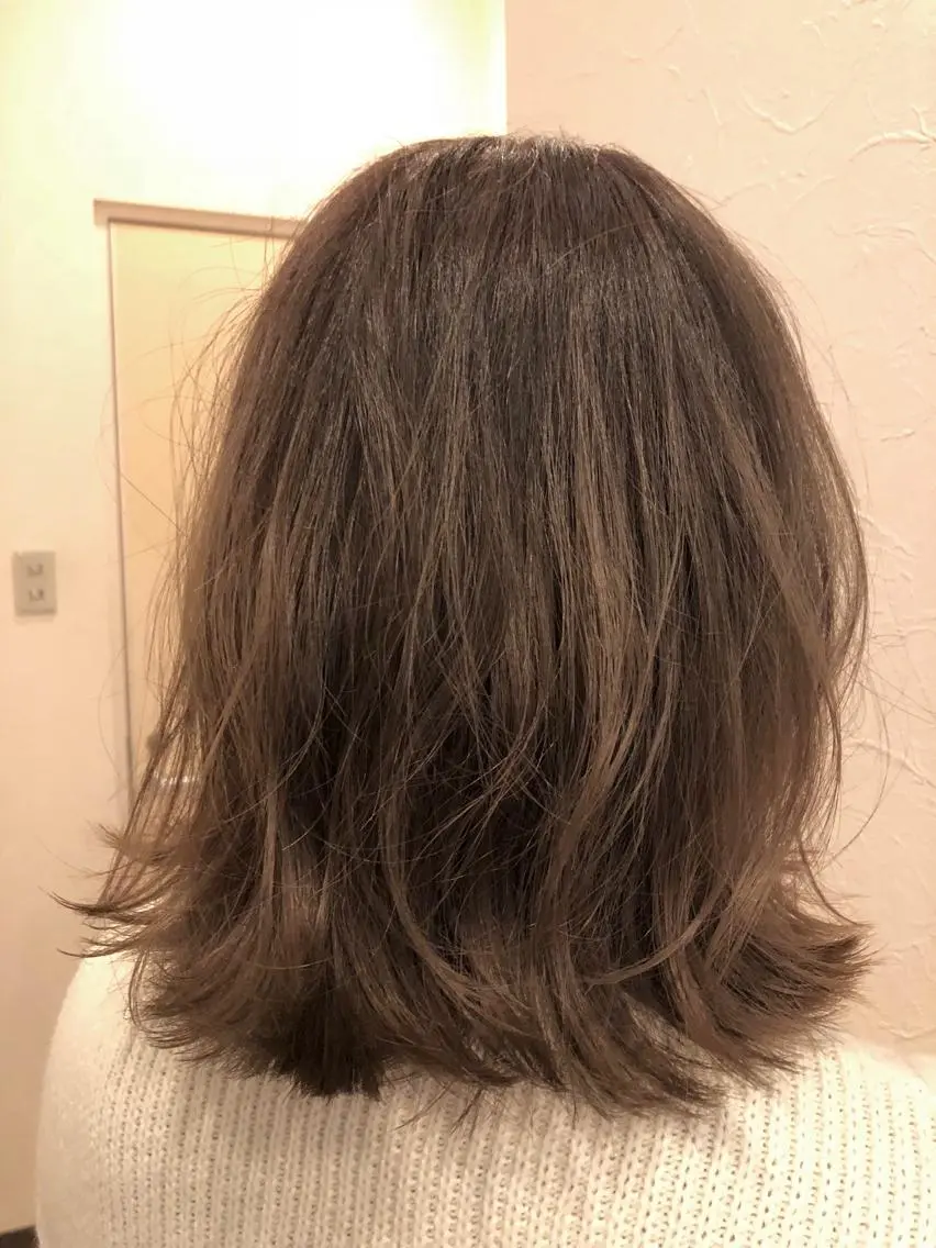 ミディアム カラー ヘアアレンジ IVY villa Suzu.のヘアスタイル