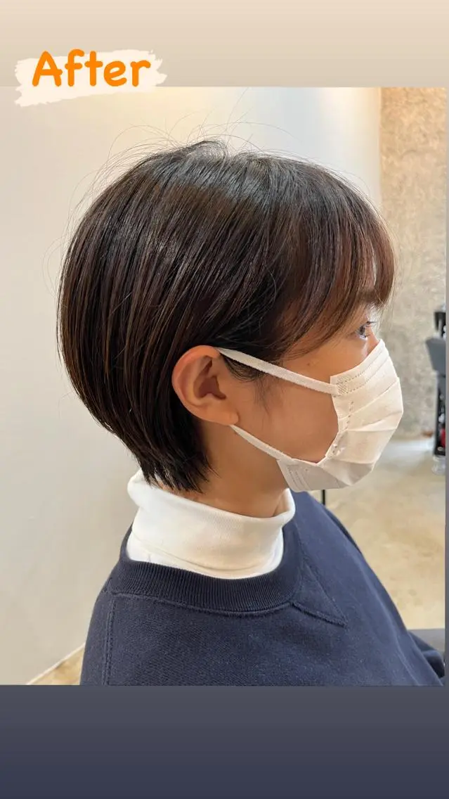 ショート ショートボブ ボブ ハイライト ショートヘア 小顔カット 山田 勇真のヘアスタイル