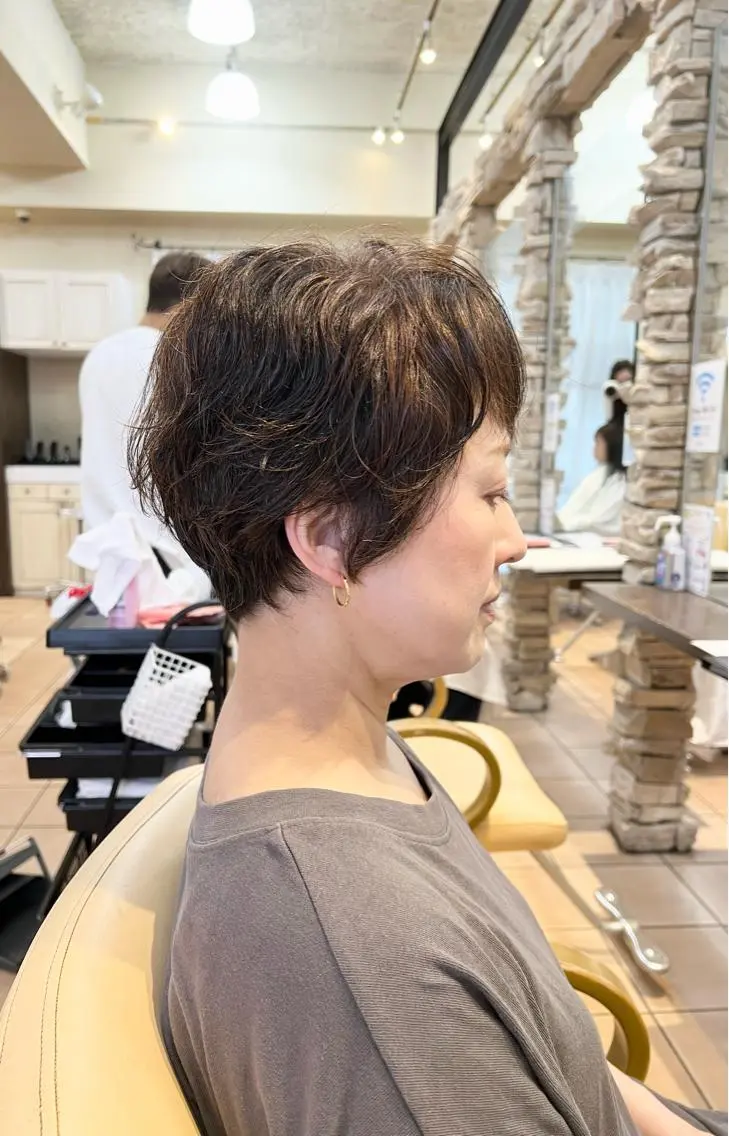 ショート くせ毛 ショートヘア 髪質改善ストレート ⚡️下ノ村柊斗⚡️のヘアスタイル